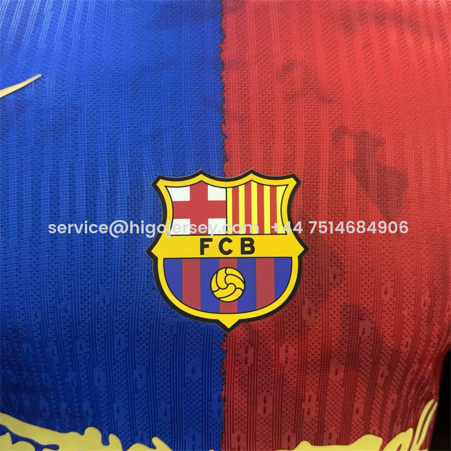Higojerseys-Barcelona x Travis Scott 25-26 Red & Blue Special Jersey - Player Version
