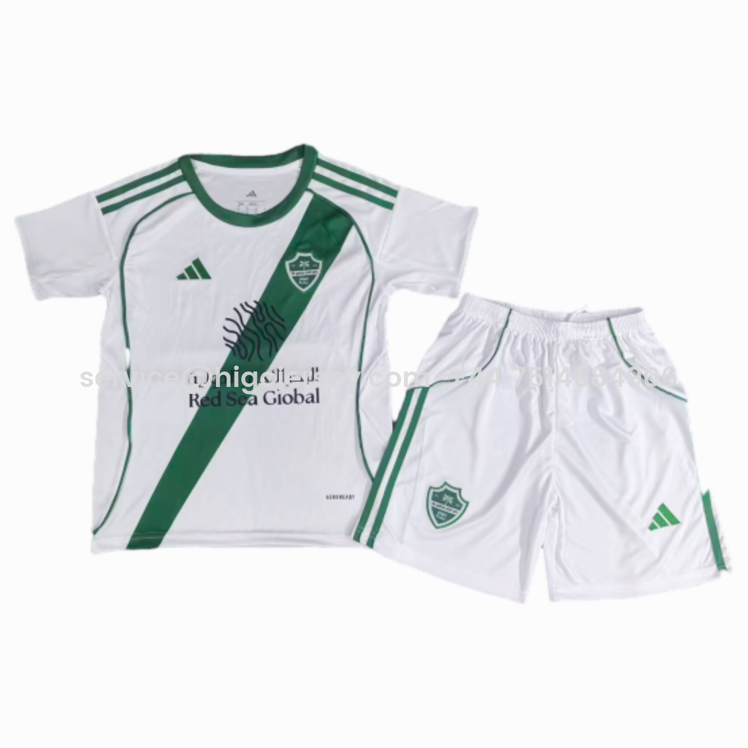 Higojerseys-Al-Ahli SFC Jeddah Nationals 25-26 Home Kids Kit