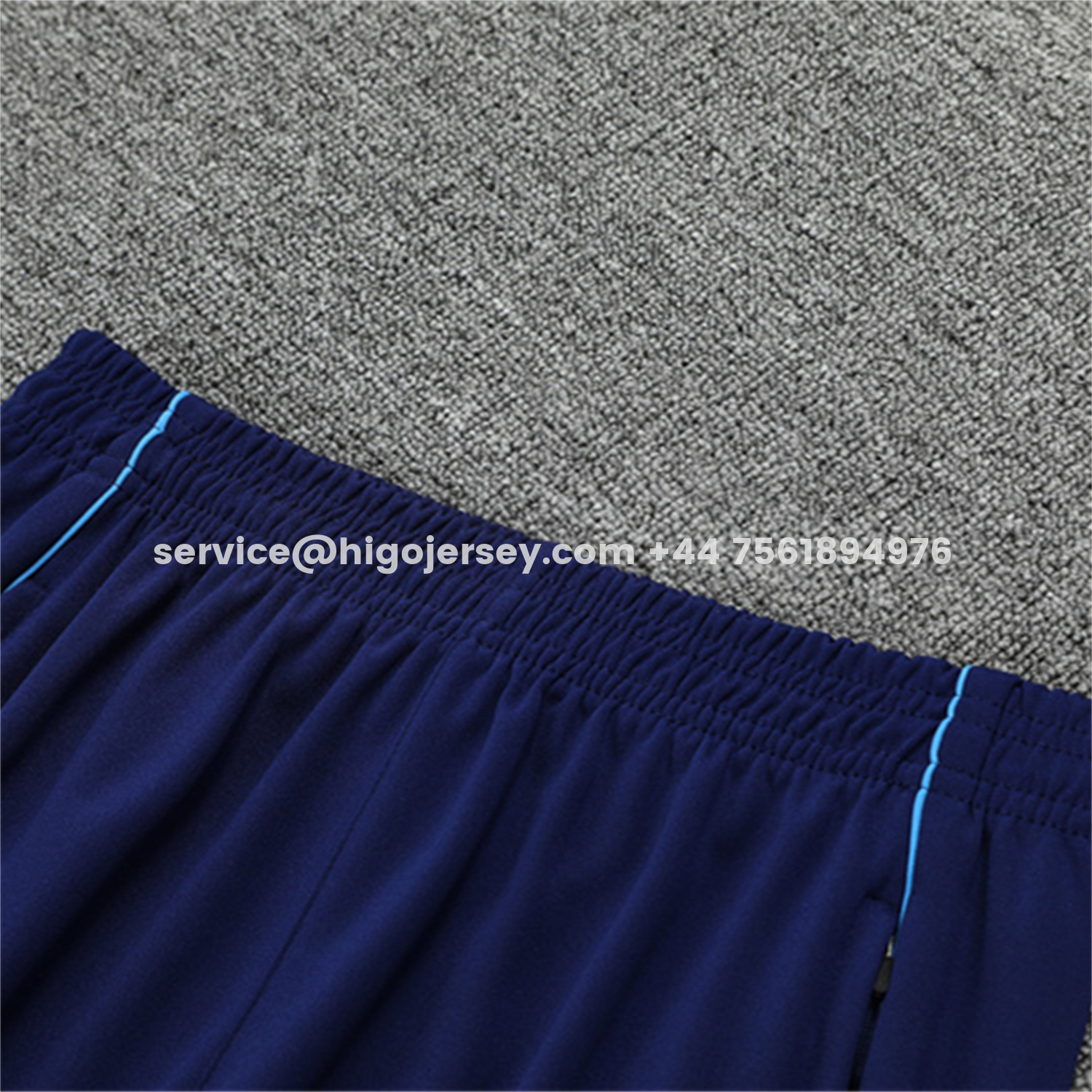 Higojerseys-Real Madrid 25-26 Long Sleeve Training Set - Deep Blue Top & Pants