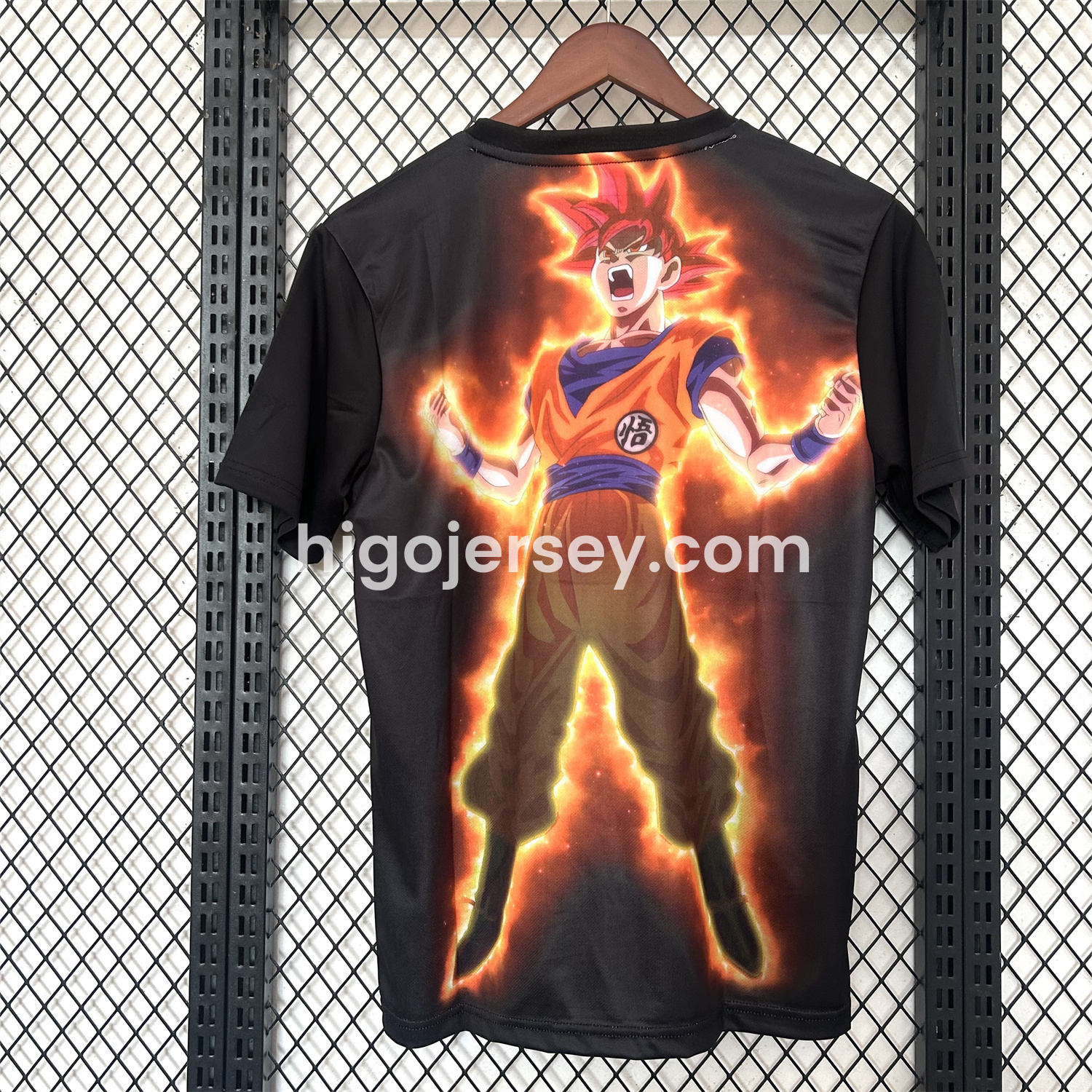 Higojerseys-Japan 25-26 Red Hair Son Goku Black Special Edition Jersey - Fans Version