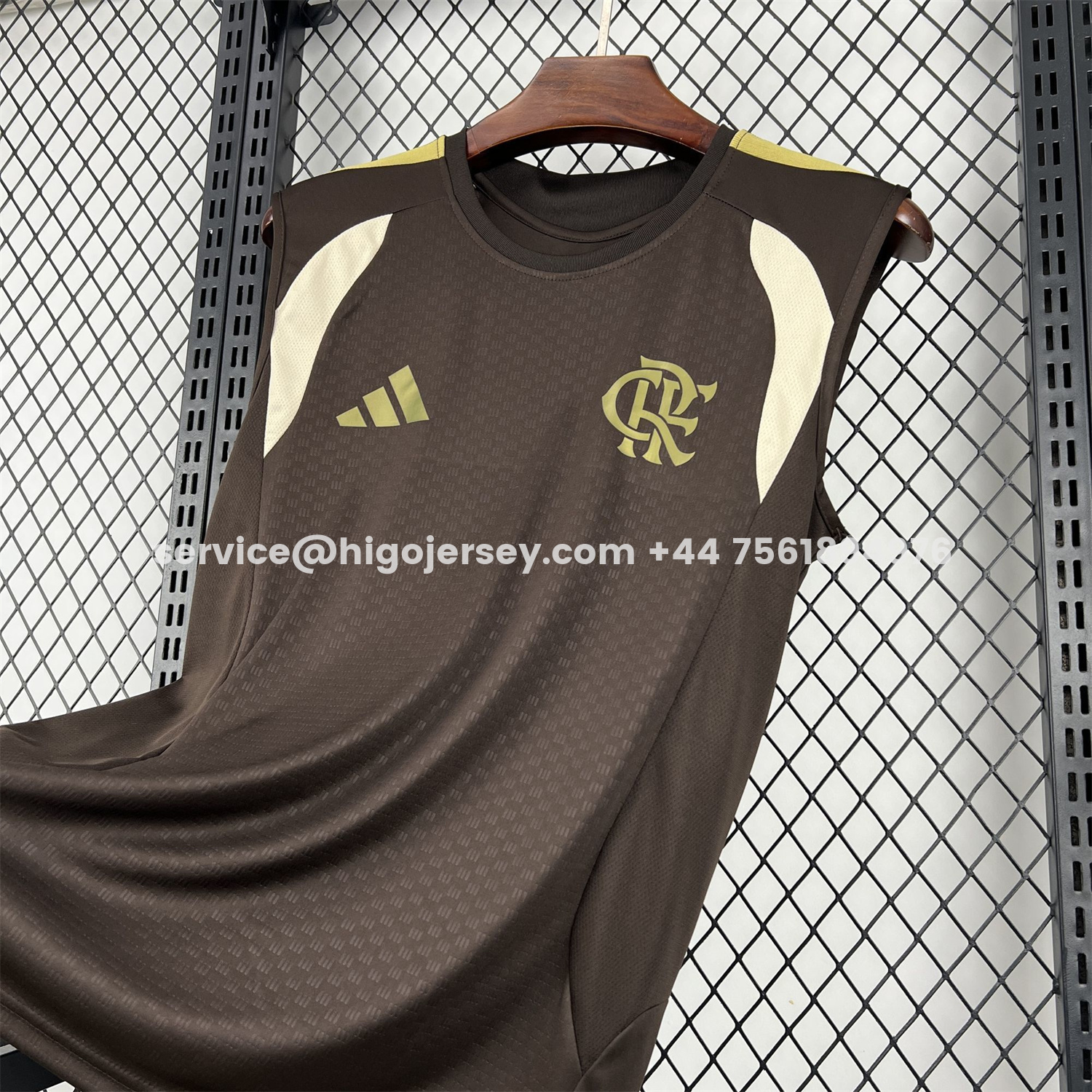 Higojerseys-Flamengo 25-26 Brown Special Training Vest - Fans Version