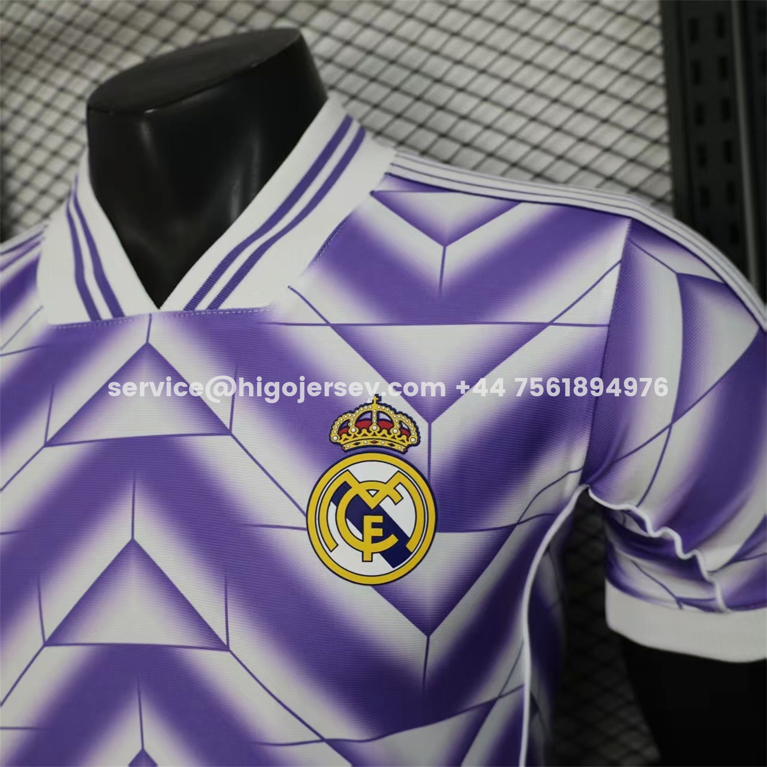 Higojerseys-Real Madrid 25-26 Refracted Purple Light White Special Jersey - Player Version