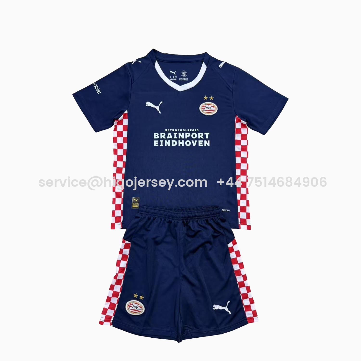 Higojerseys-PSV Eindhoven 25-26 Away Men's Adult Jersey Set - Fans Version