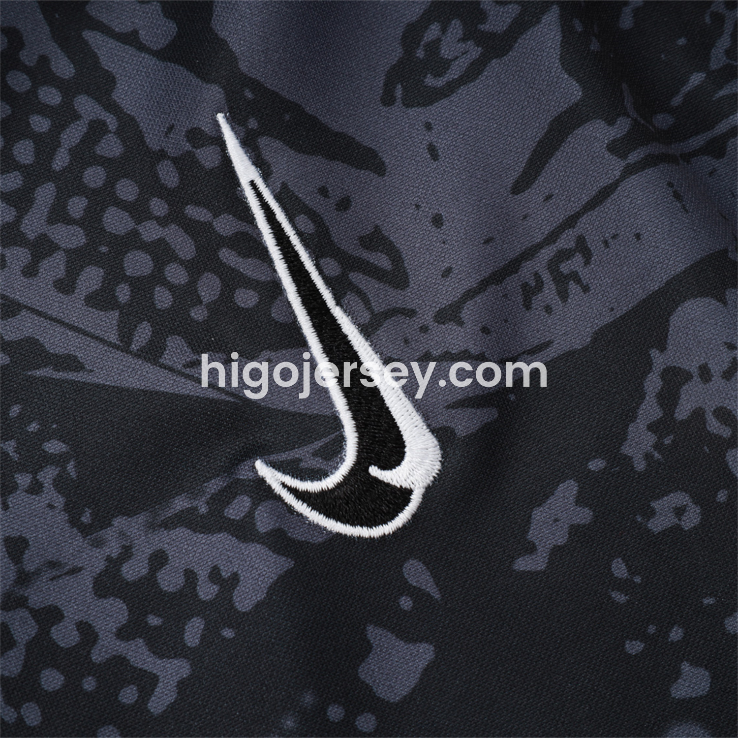 Higojerseys-Corinthians 25-26 Jacket Training Tracksuit - Black and Gray Pattern Jackets & Black Pants