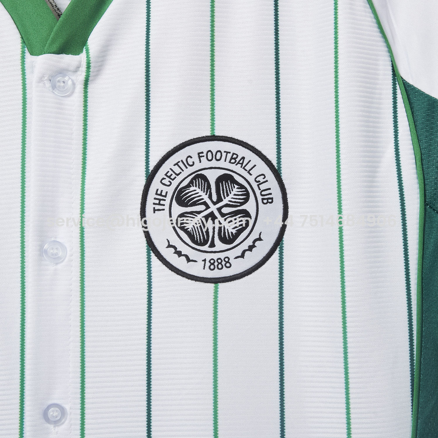 Higojerseys-Celtic 25-26 White Baseball Jersey