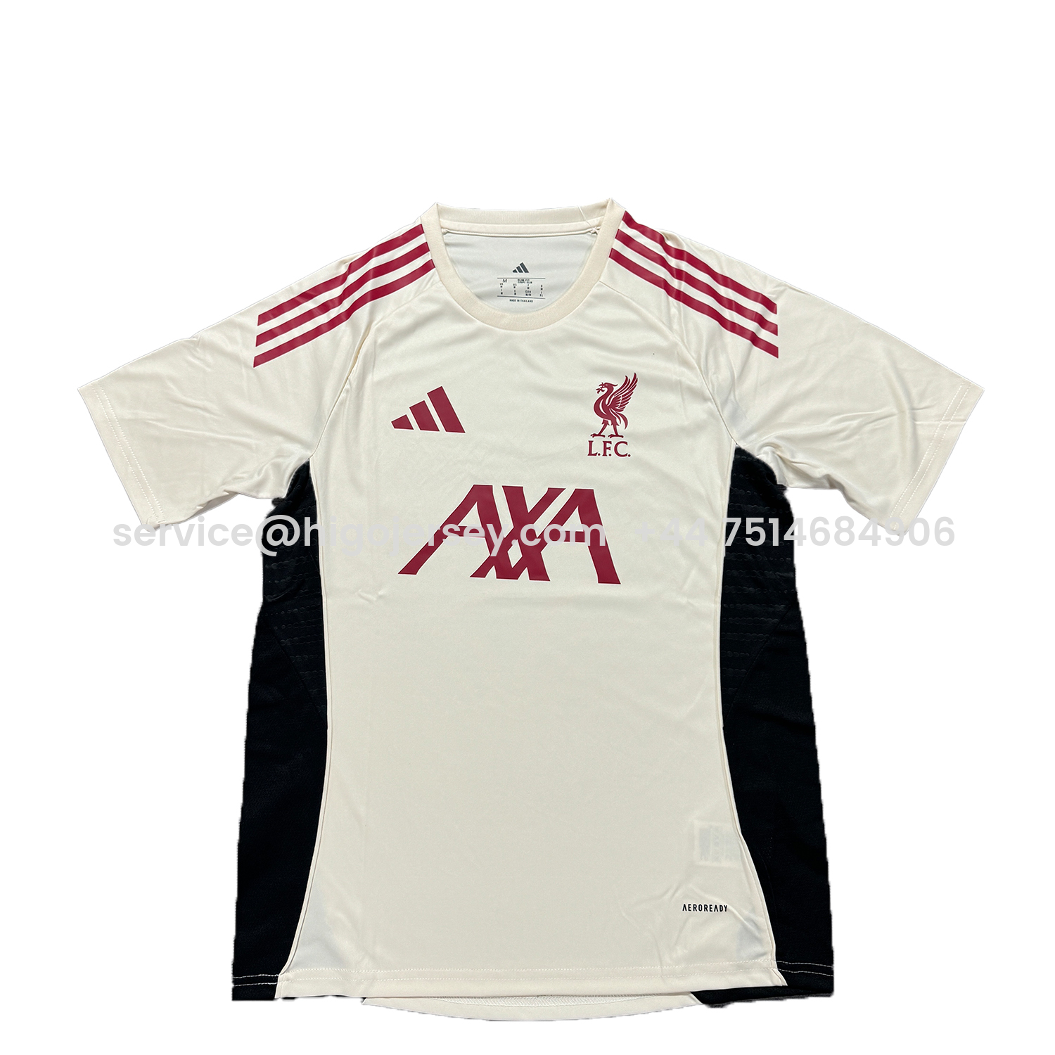 Higojerseys-Liver.pool 25-26 AXA White Training Jersey - Fans Version