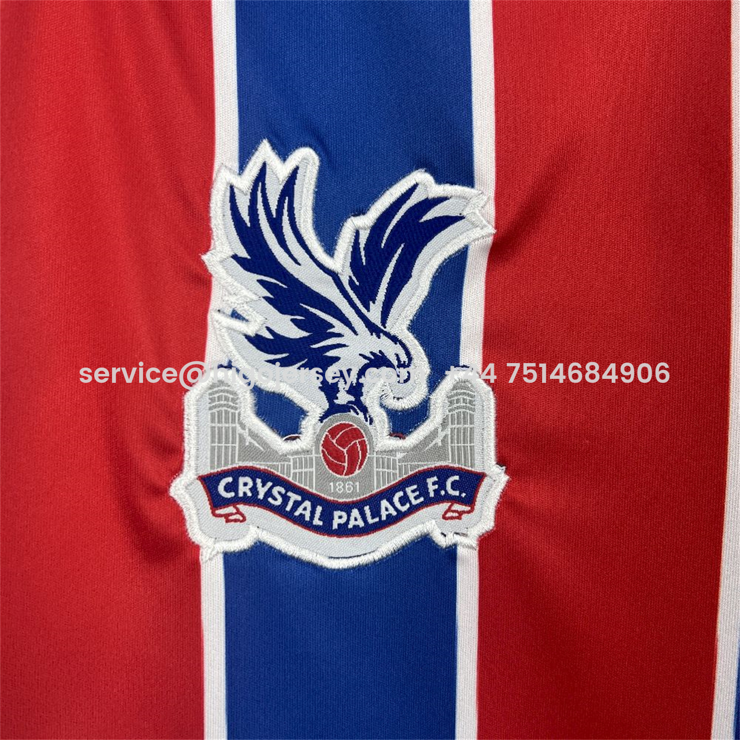 Higojerseys-Crystal Palace 25-26 Home Jersey - Fans Version