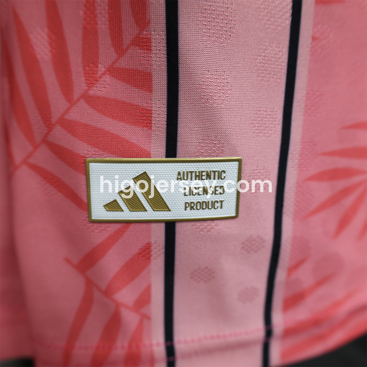 Higojerseys-INT M.A.M 25-26 Pink Stripes and Leaves Pattern Special Jersey - Player Version