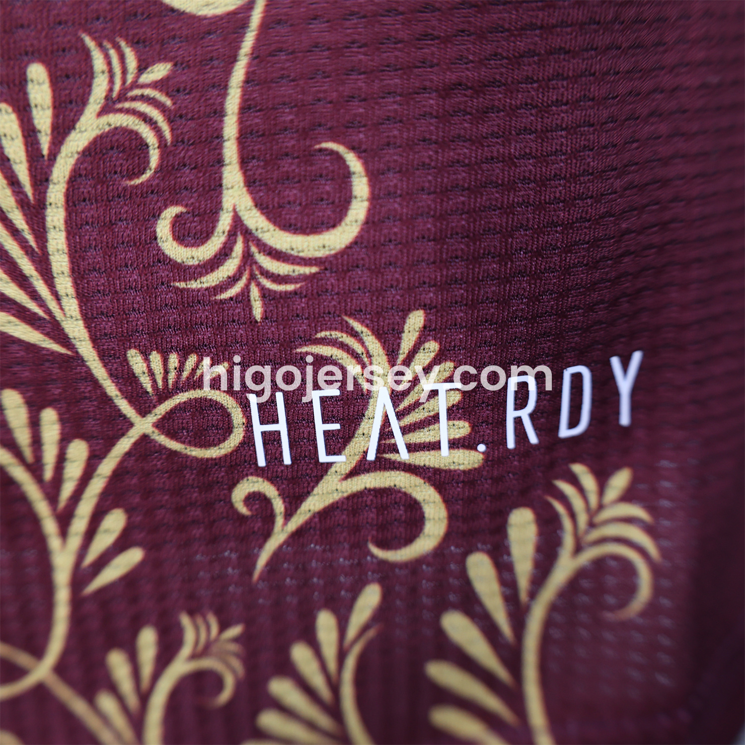 Higojerseys-Algeria 25-26 Burgundy Jersey with Chest Pattern Decoration - Player Version