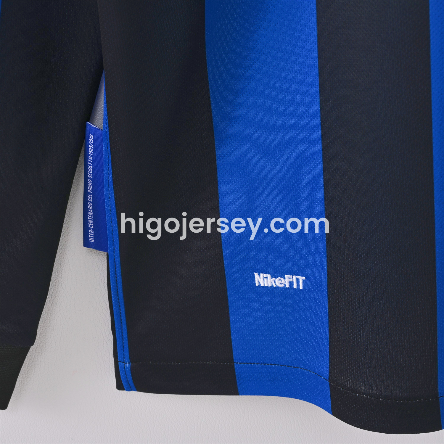 Higojerseys-Retro Inter Milan 09-10 Home Long Sleeves Jersey - Champions League Final