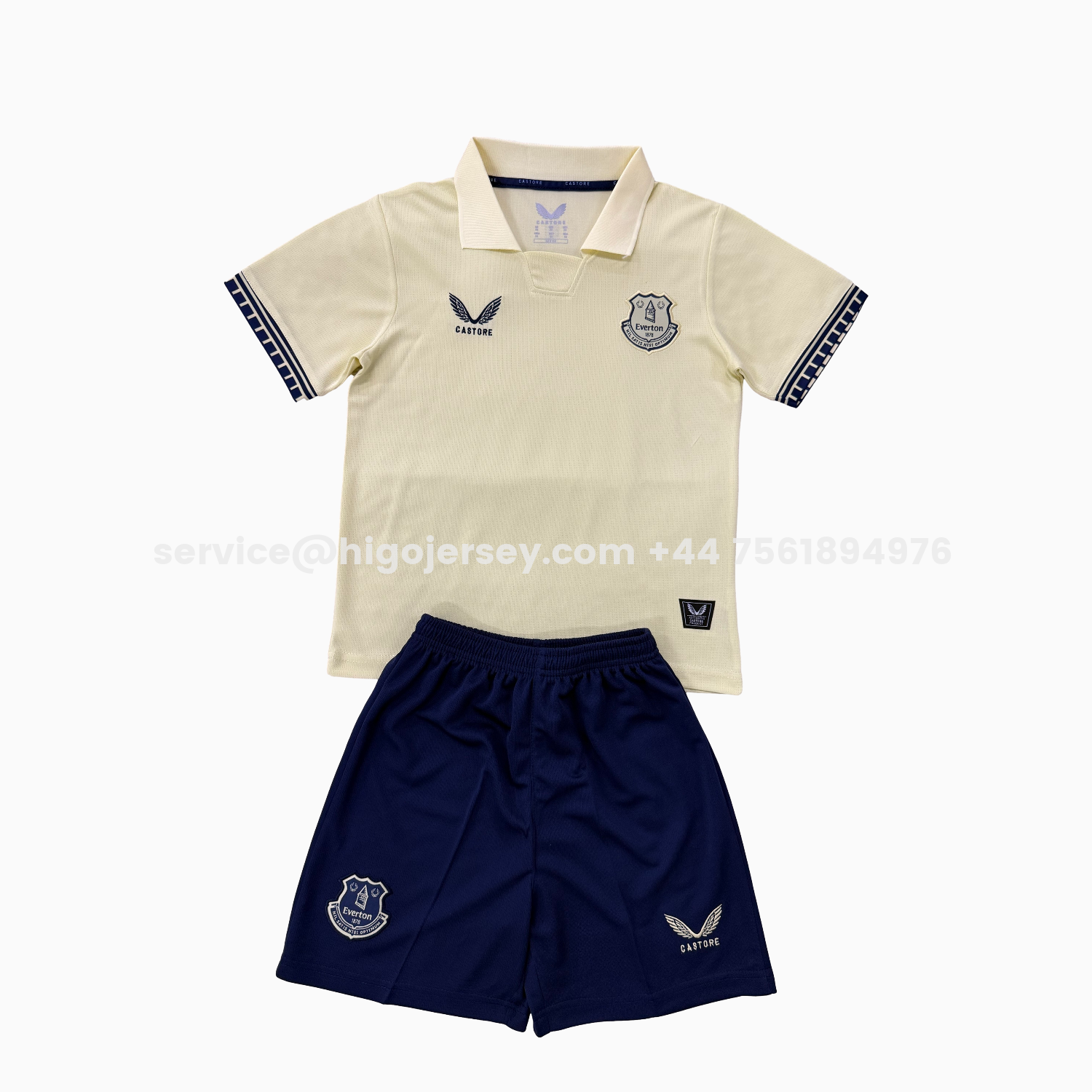 Higojerseys-Everton 25-26 Away Kids Kit