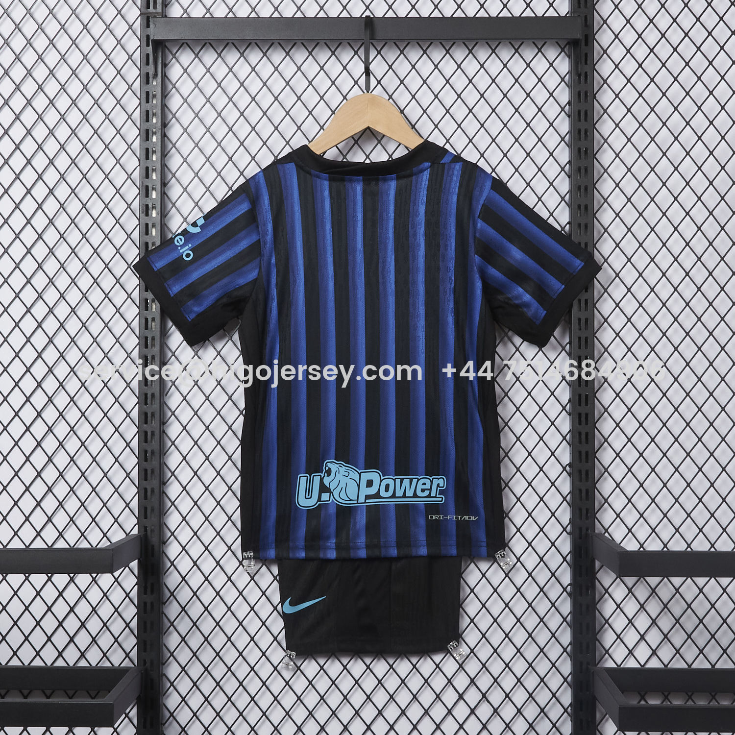 Higojerseys-Inter Milan 25-26 Home Kids Kit - Player Version