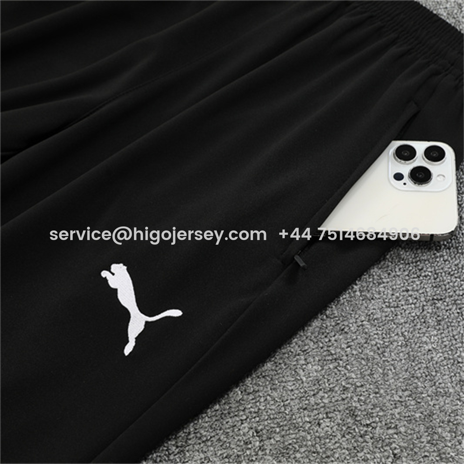 Higojerseys-Manchester City 25-26 Kids Long Sleeve Training Set - Black Top & Black Pants