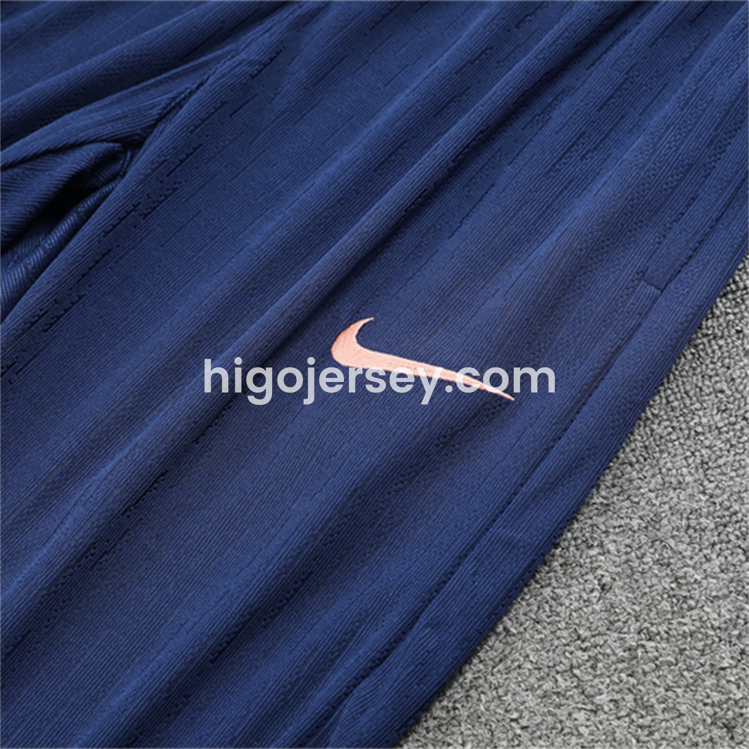 Higojerseys-Barcelona 25-26 Kids Long Sleeve Training Set - Player Version - Light Yellow Top and Blue Pants