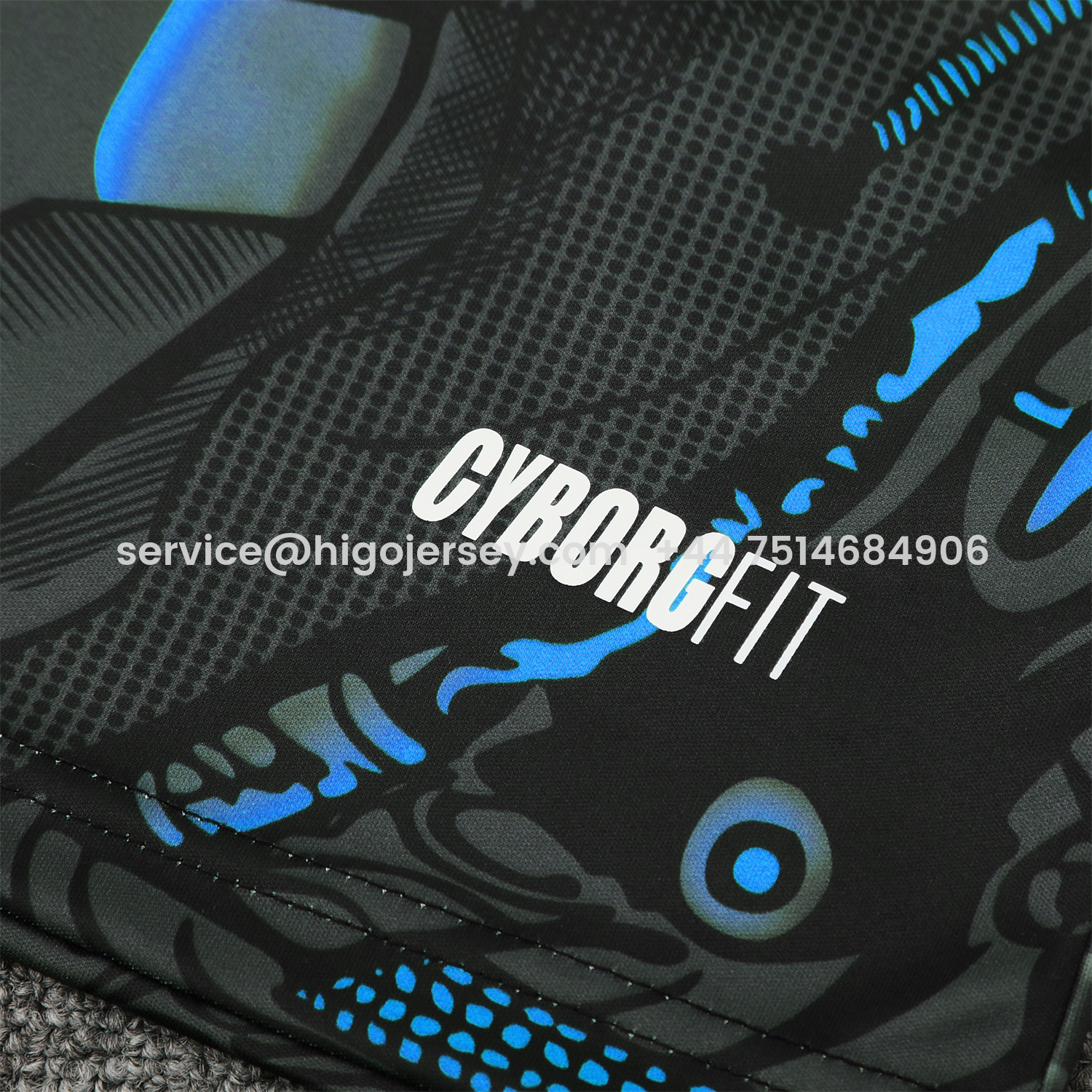 Higojerseys-Napoli 25-26 Vest Training Set - Black Mecha Vest & Black Shorts