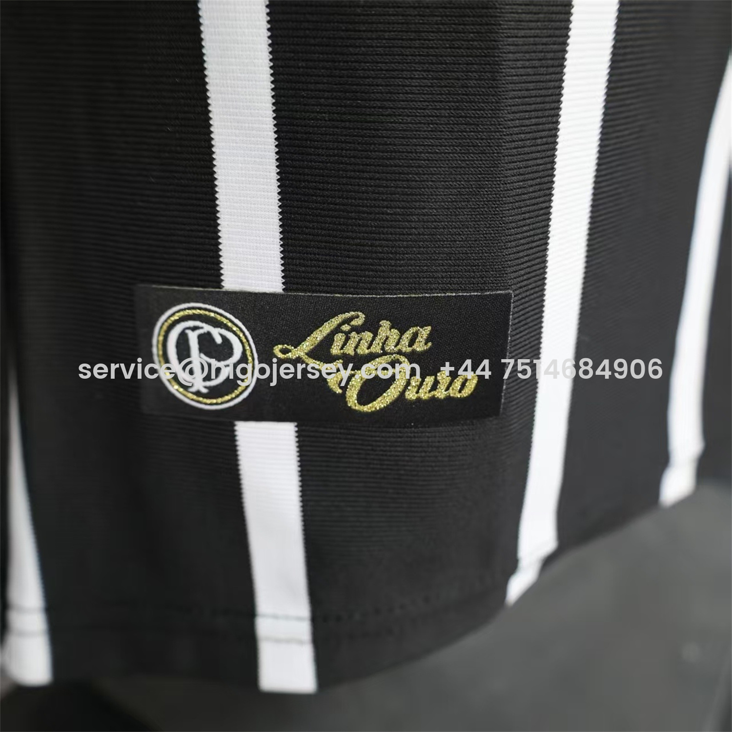 Higojerseys-Corinthians 25-26 Black And White Special Jersey - Player Version
