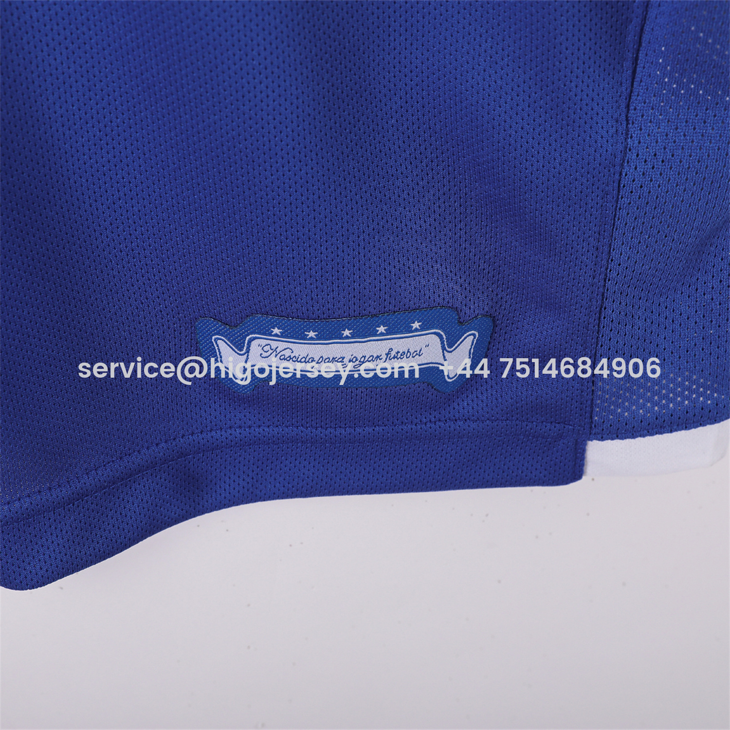 Higojerseys-Retro Brazil 2006 Away Blue Jersey