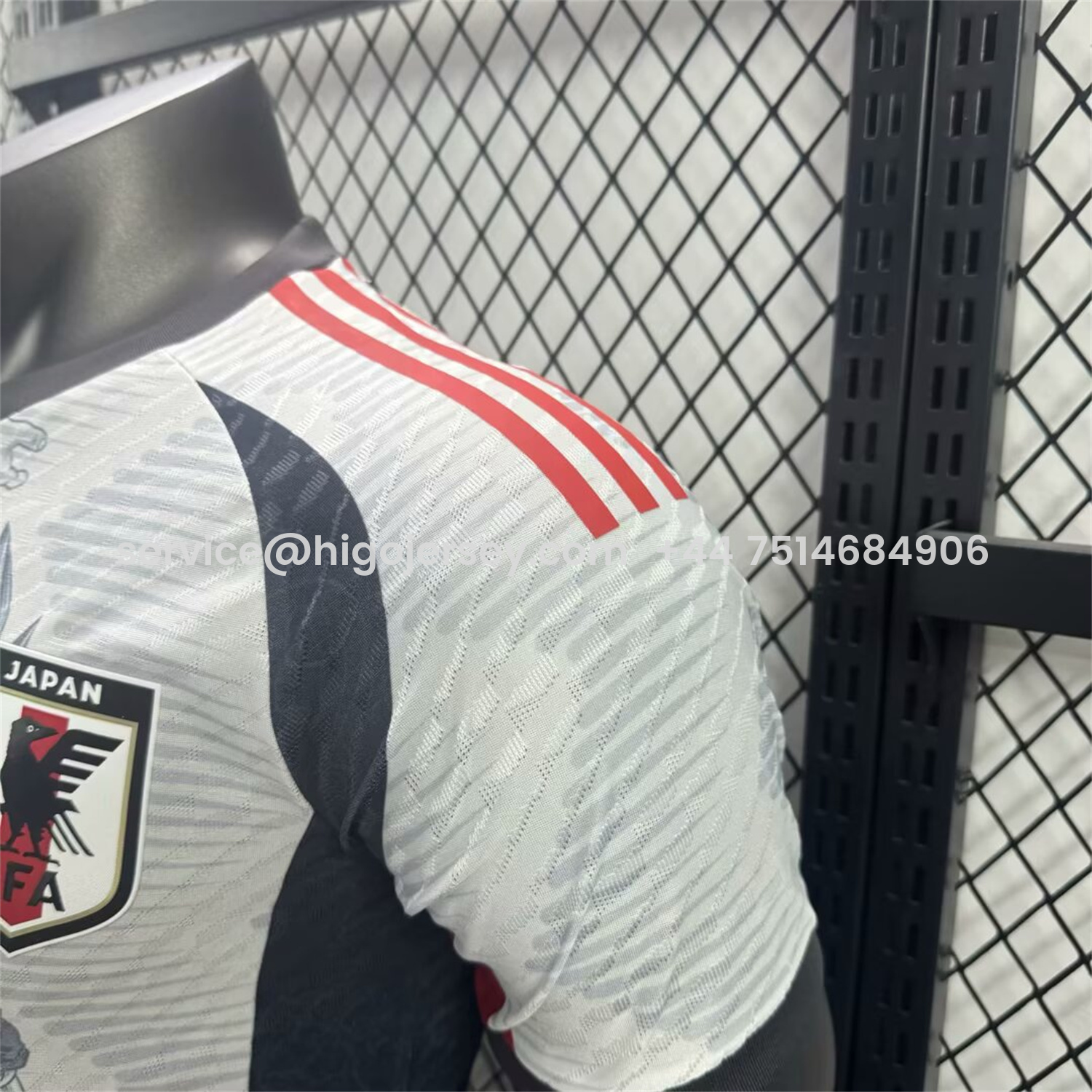 Higojerseys-Japan 25-26 Dragon Ball Goku Sketch White & Red Special Jersey - Player Version