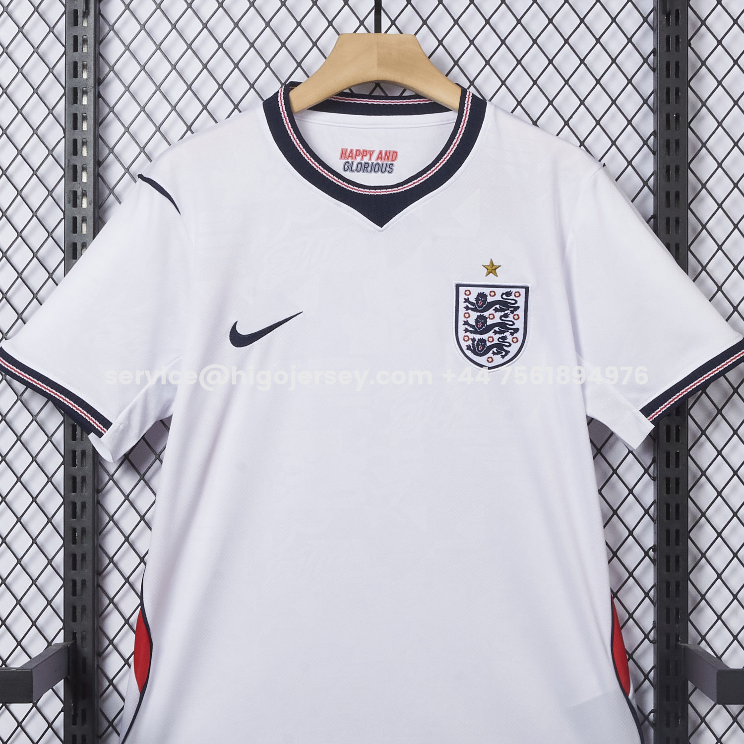 Higojerseys-England 2026 Home Jersey - Fans Version