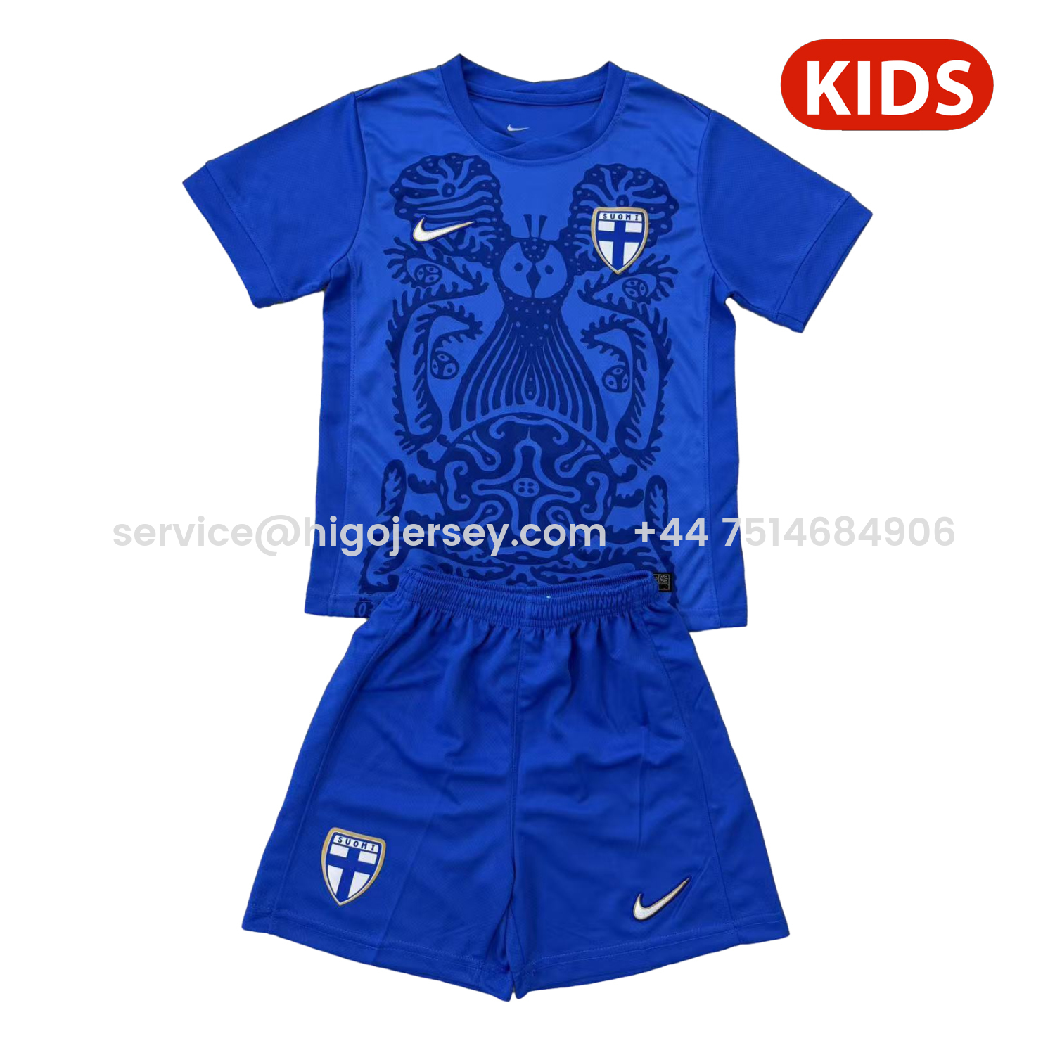 Higojerseys-Finland 2026 Away Kids Kit