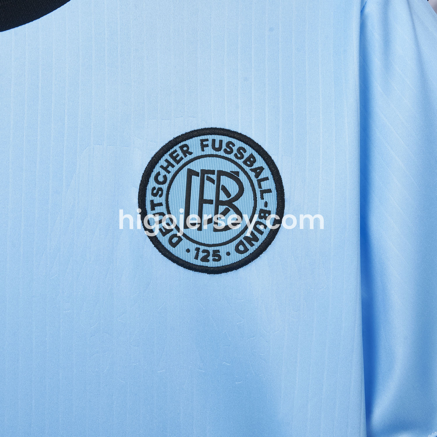 Higojerseys-Germany 2025 125-Year Anniversary GK Blue Jersey - Fans Version