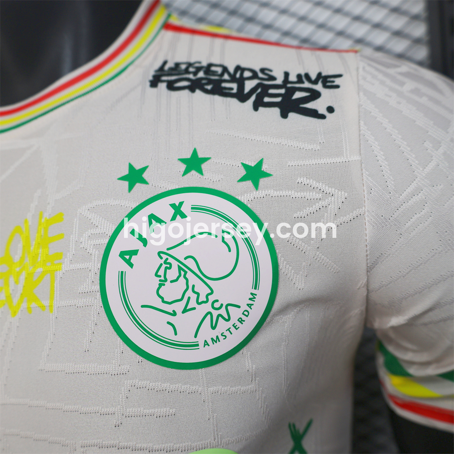 Higojerseys-Ajax x B-O-B Marly 25-26 Mud Yellow Special Edition Jersey - Player Version