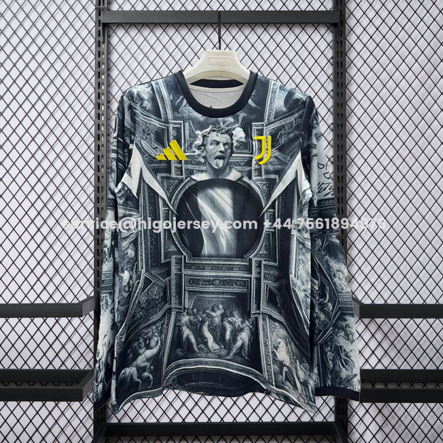 Higojerseys-Juventus 25-26 Pre-Match Training Long Sleeves Jersey - Fans Version