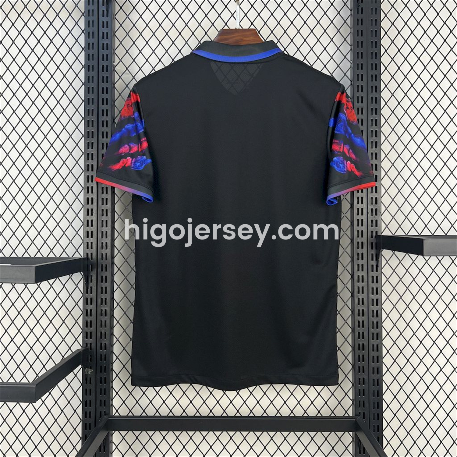 Higojerseys-Barcelona 25-26 Red & Blue Palm Black Jersey - Fans Version