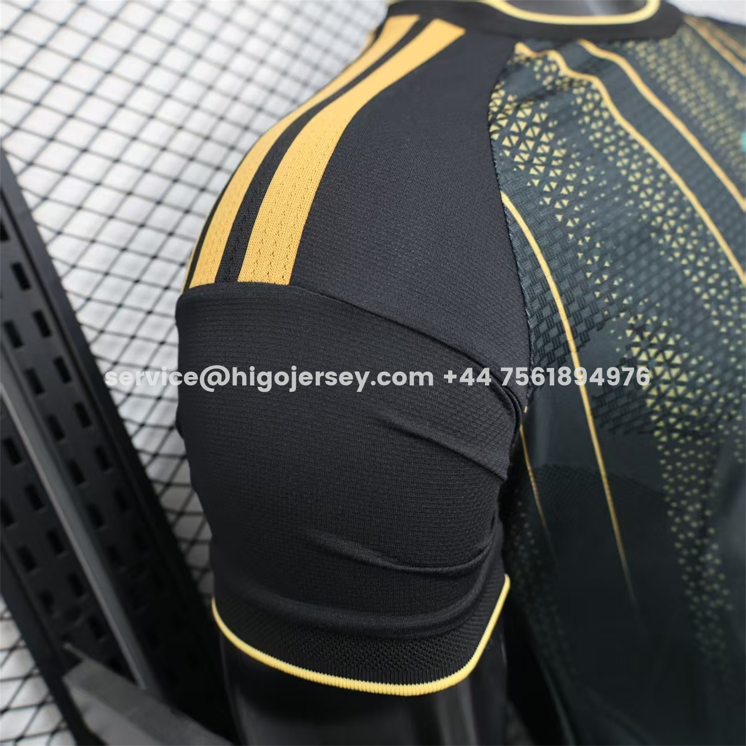 Higojerseys-Algeria 2026 Black And Gold Special Jersey - Player Version