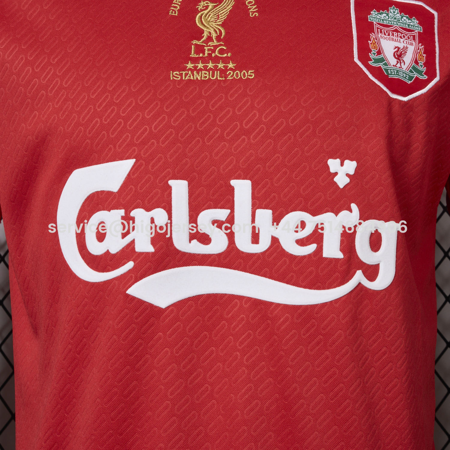 Higojerseys-Liver.pool 25-26 Istanbul 2005 Anniversary Red Jersey - Fans Version