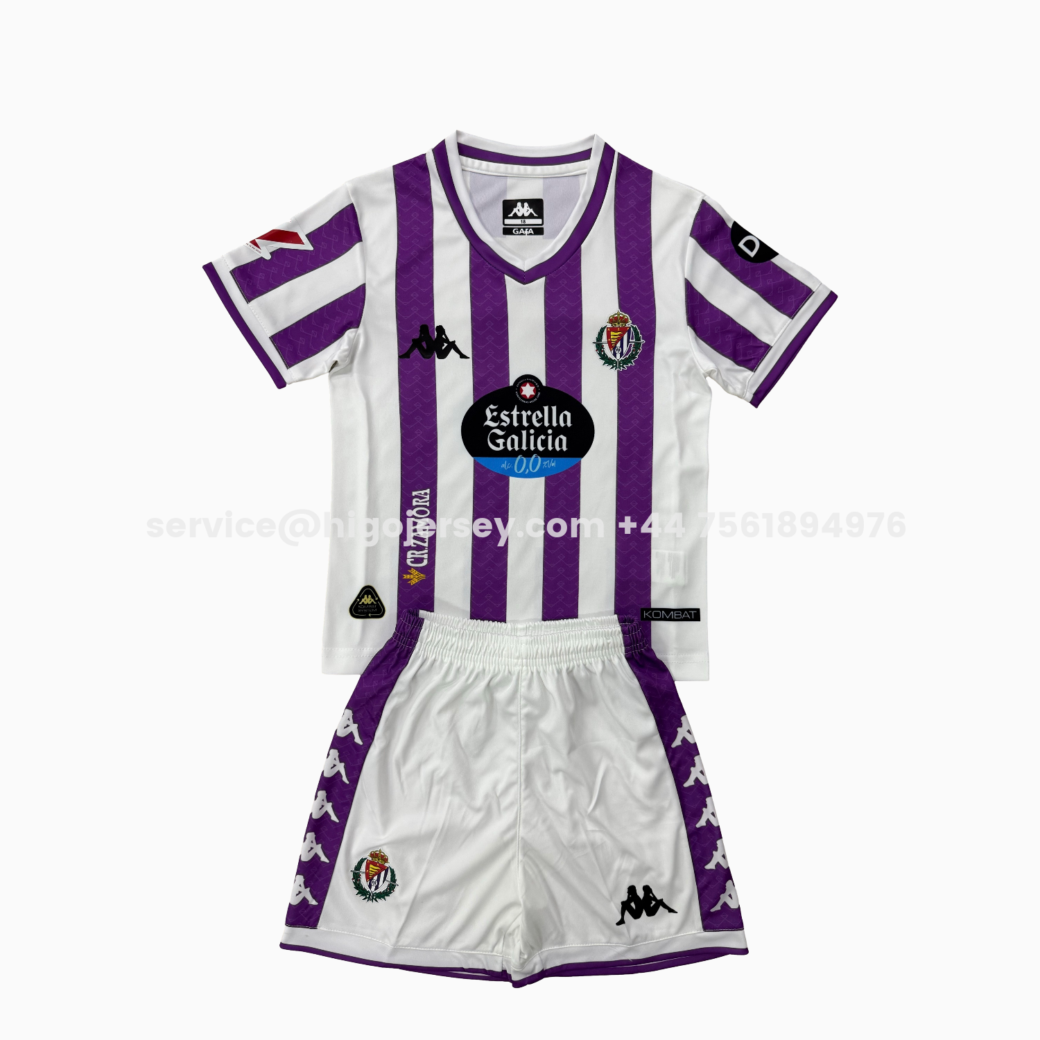 Higojerseys-Valladolid 25-26 Home Men's Adult Jersey Set - Fans Version