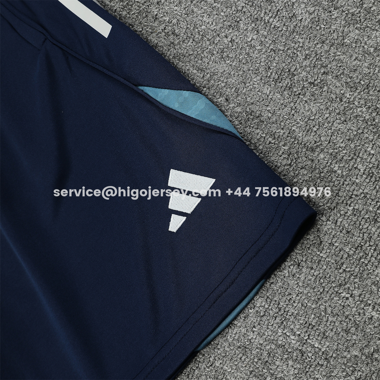 Higojerseys-Arsenal 25-26 Vest Training Set - Deep Blue Vest and Shorts