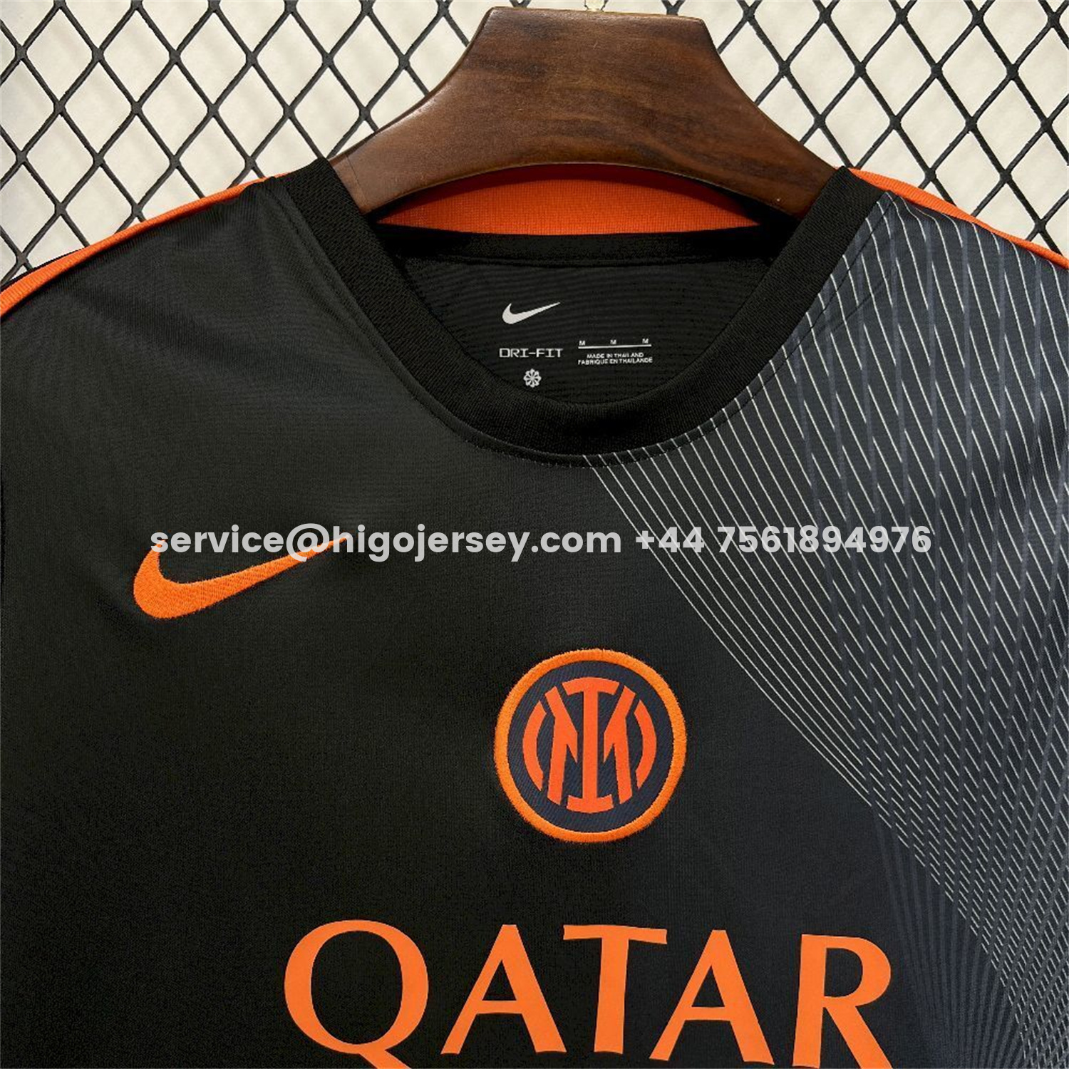 Higojerseys-Inter Milan 25-26 Orange And Black Training Jersey - Fans Version