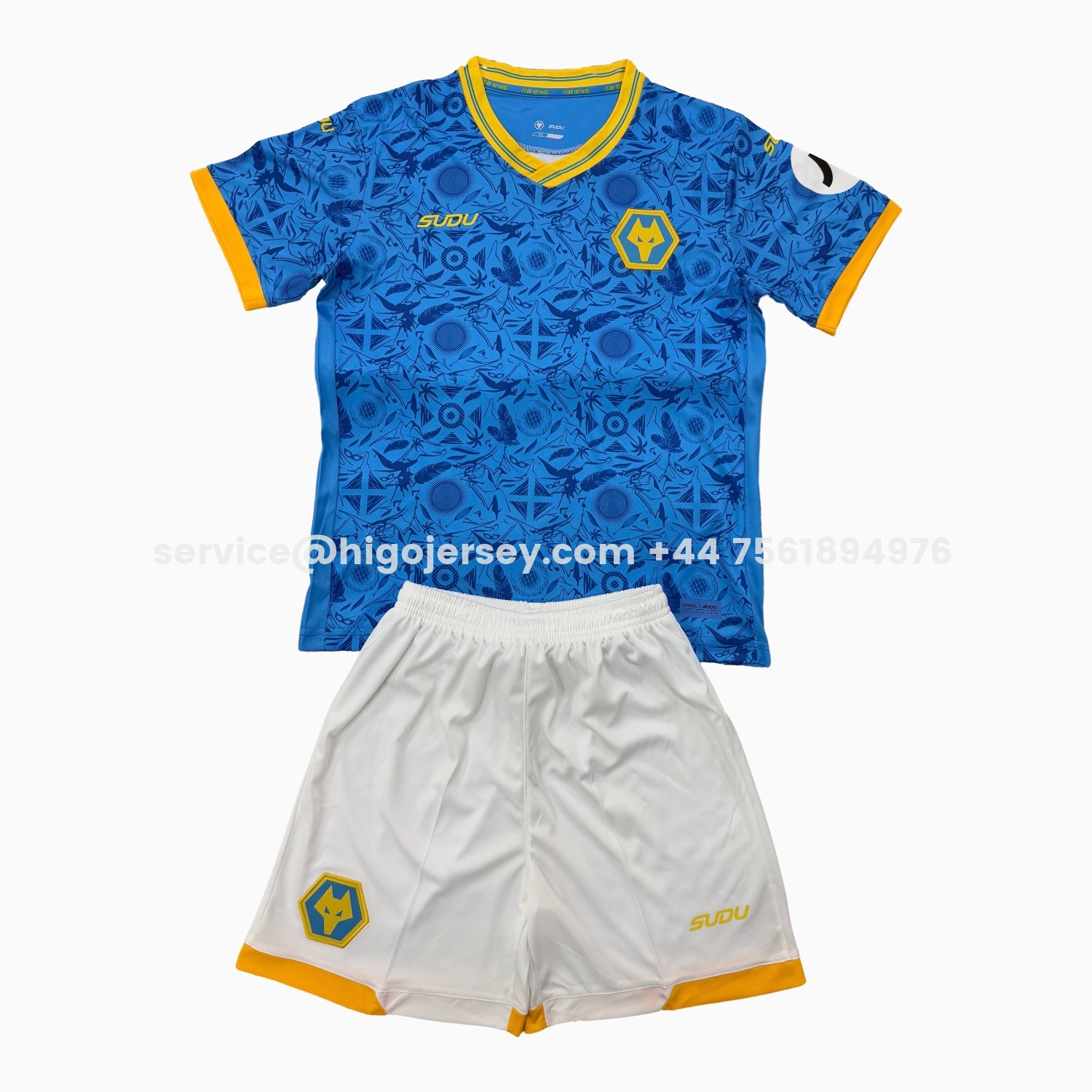 Higojerseys-Wolverhampton Wanderers Wolves 25-26 Third Men's Adult Jersey Set - Fans Version