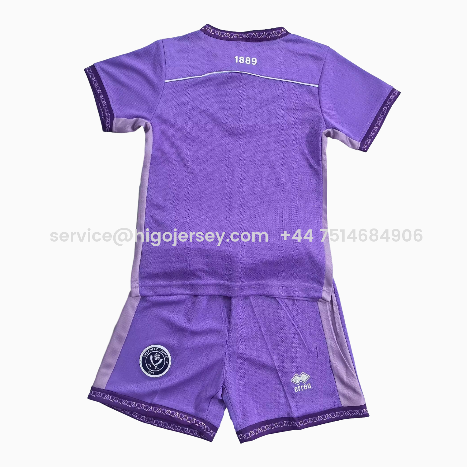 Higojerseys-Sheffield United 25-26 Third Purple Kids Kit