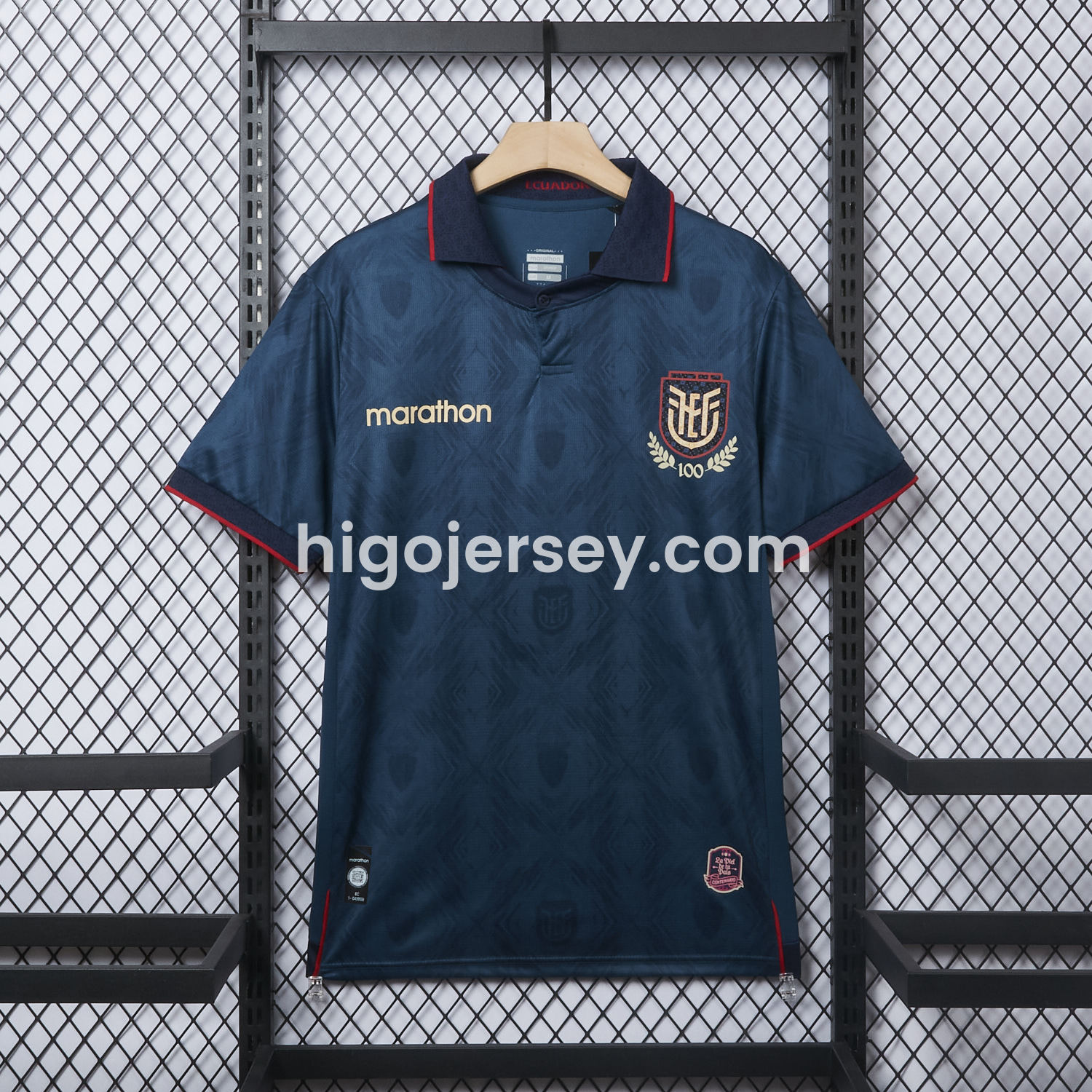 Higojerseys-Ecuador 2025 Centenary Away Jersey - Fans Version