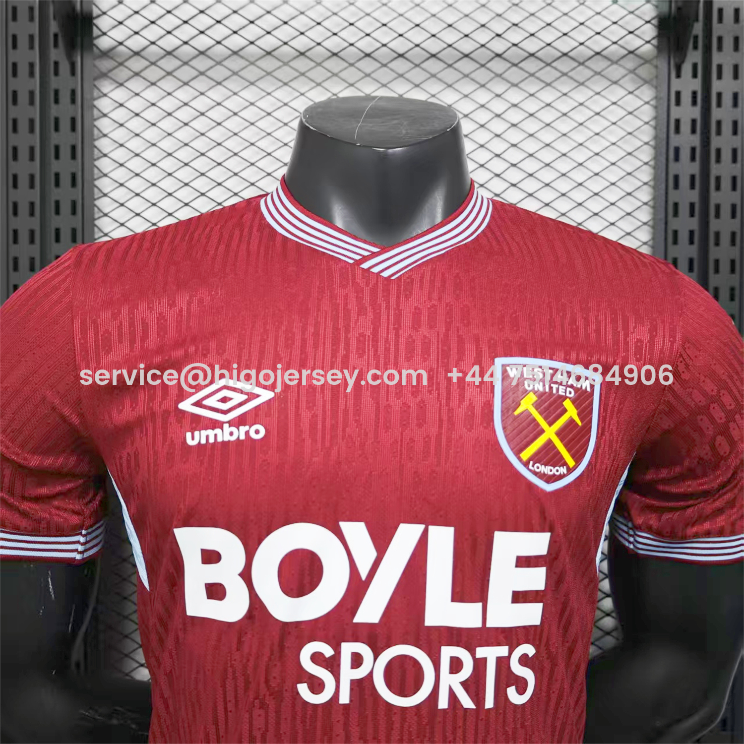 Higojerseys-West Ham United 25-26 Home Jersey - Player Version