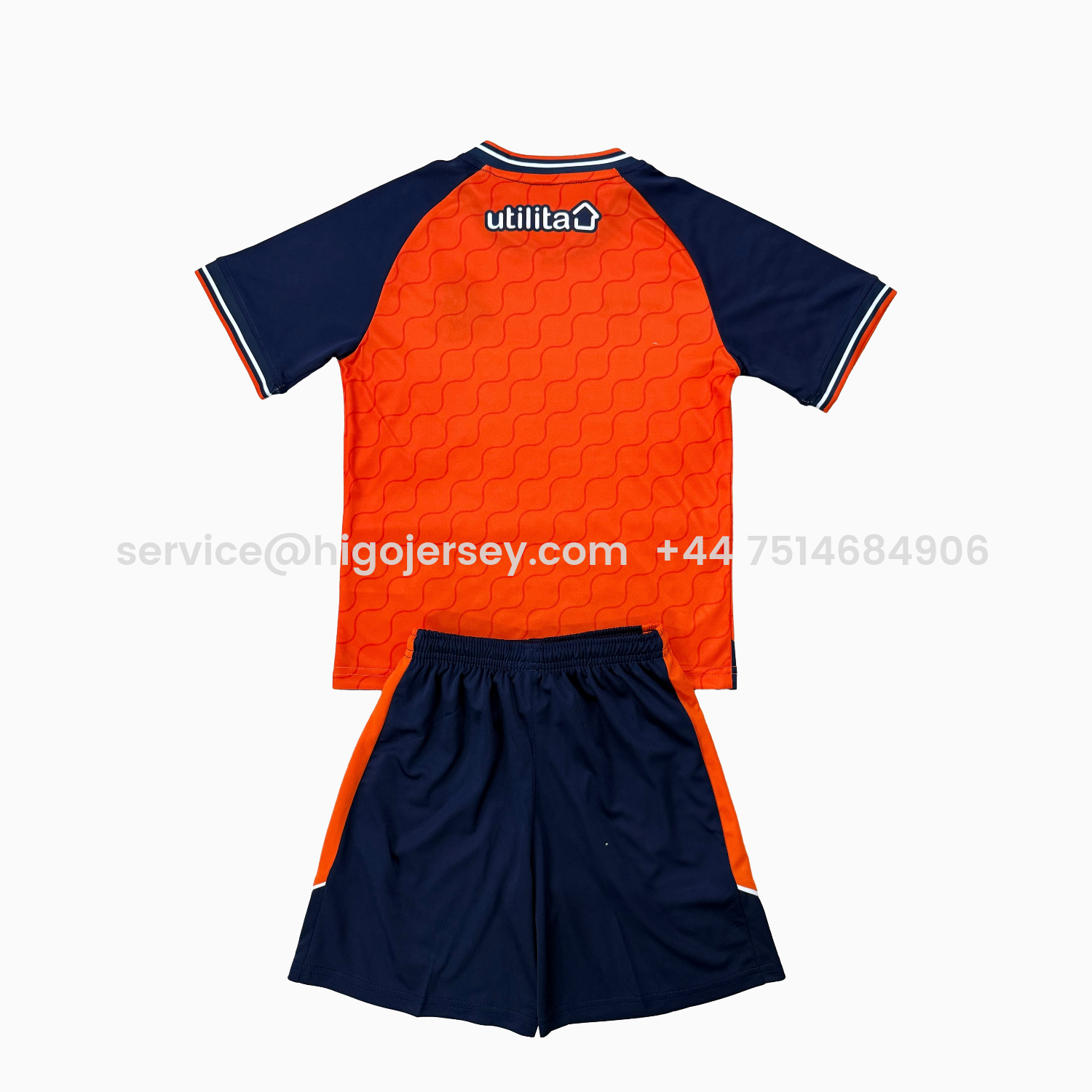 Higojerseys-Luton Town 25-26 Home Kids Kit