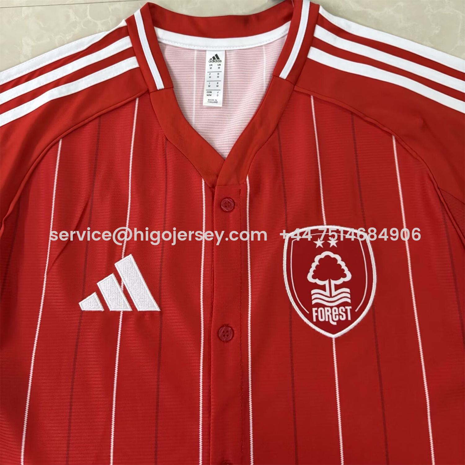Higojerseys-Nottingham Forest 25-26 Red Baseball Jersey