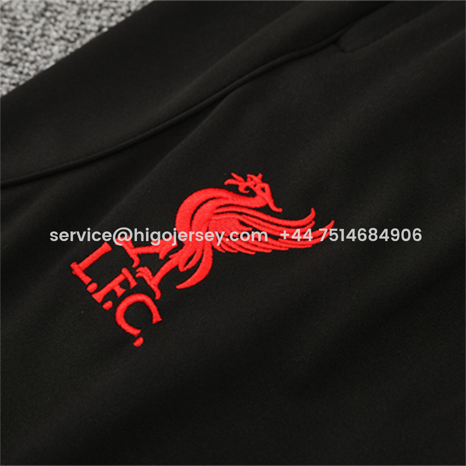 Higojerseys-Liver.pool 25-26 Long Sleeve Training Set - Red Top & Black Pants