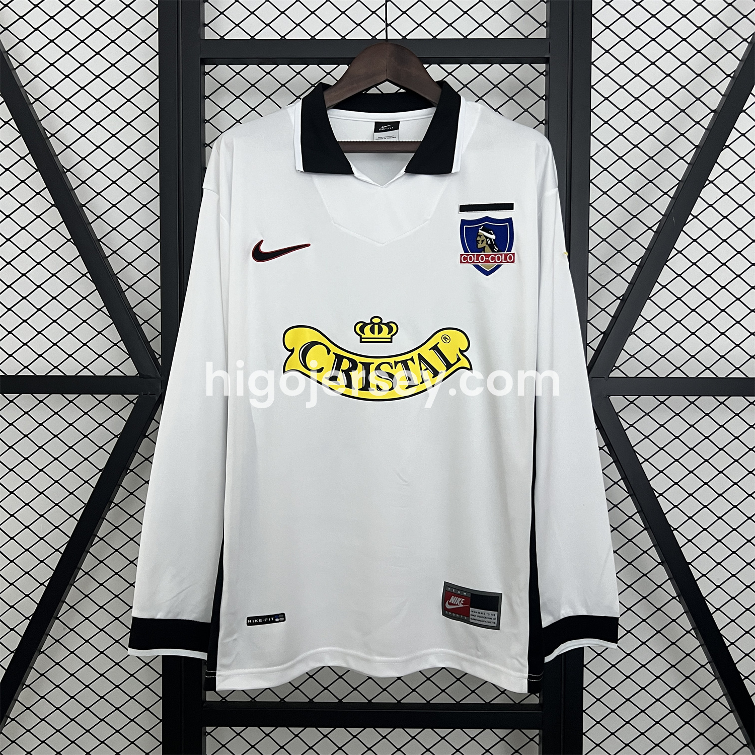 Higojerseys-Retro Colo Colo 1998-99 Home Long Sleeves Jersey