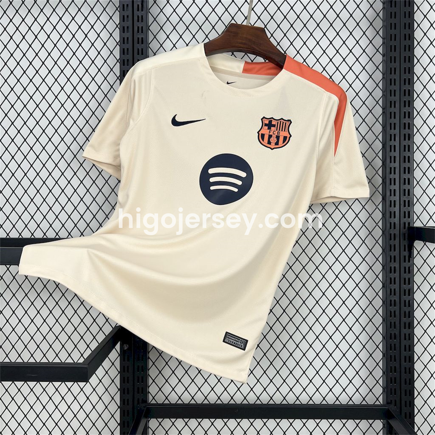 Higojerseys-Barcelona 24-25 Off-white Pre-match Training Jersey - Fans Version