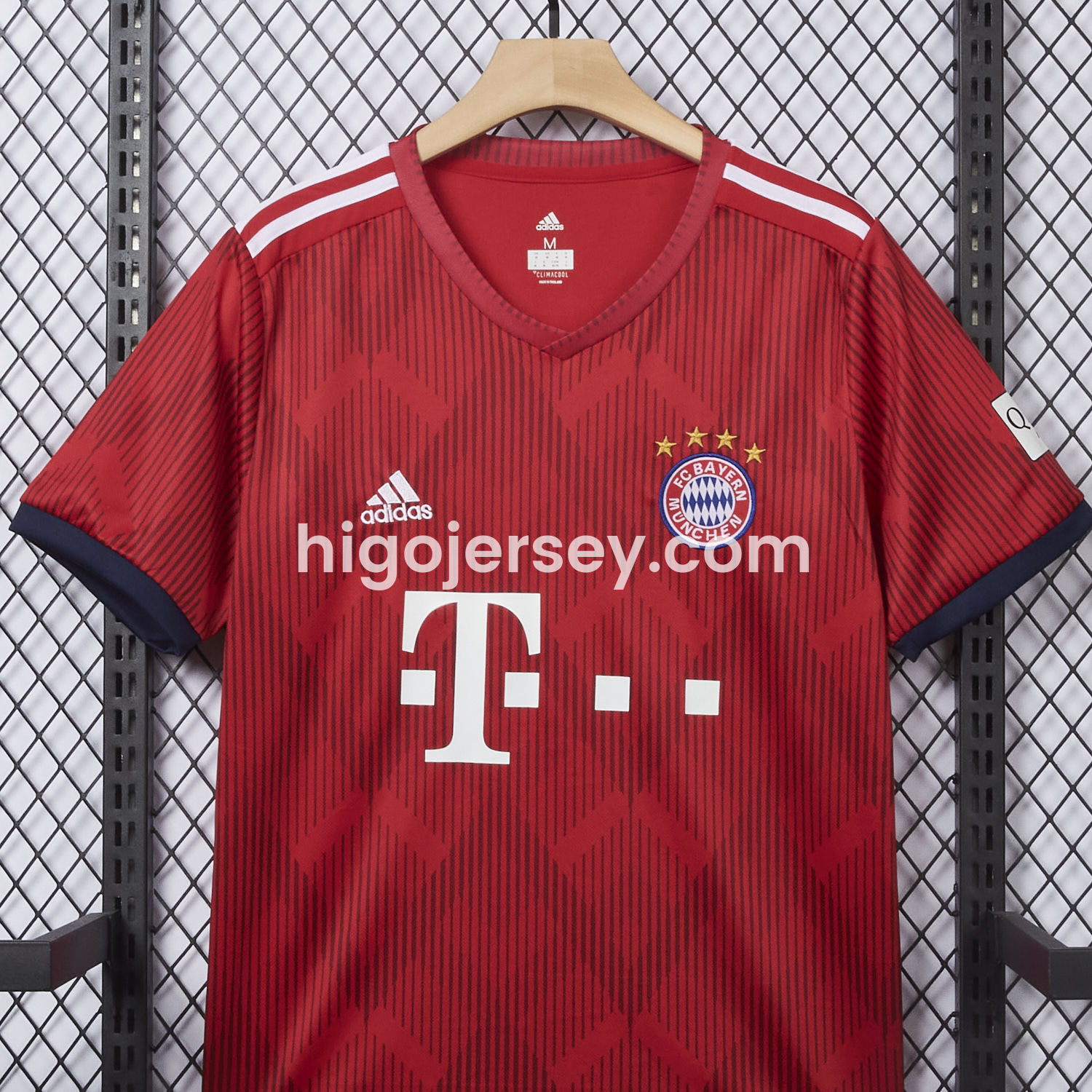 Higojerseys-Retro Bayern Munich 2018-19 Home Men's Adult Jersey Set - Fans Version