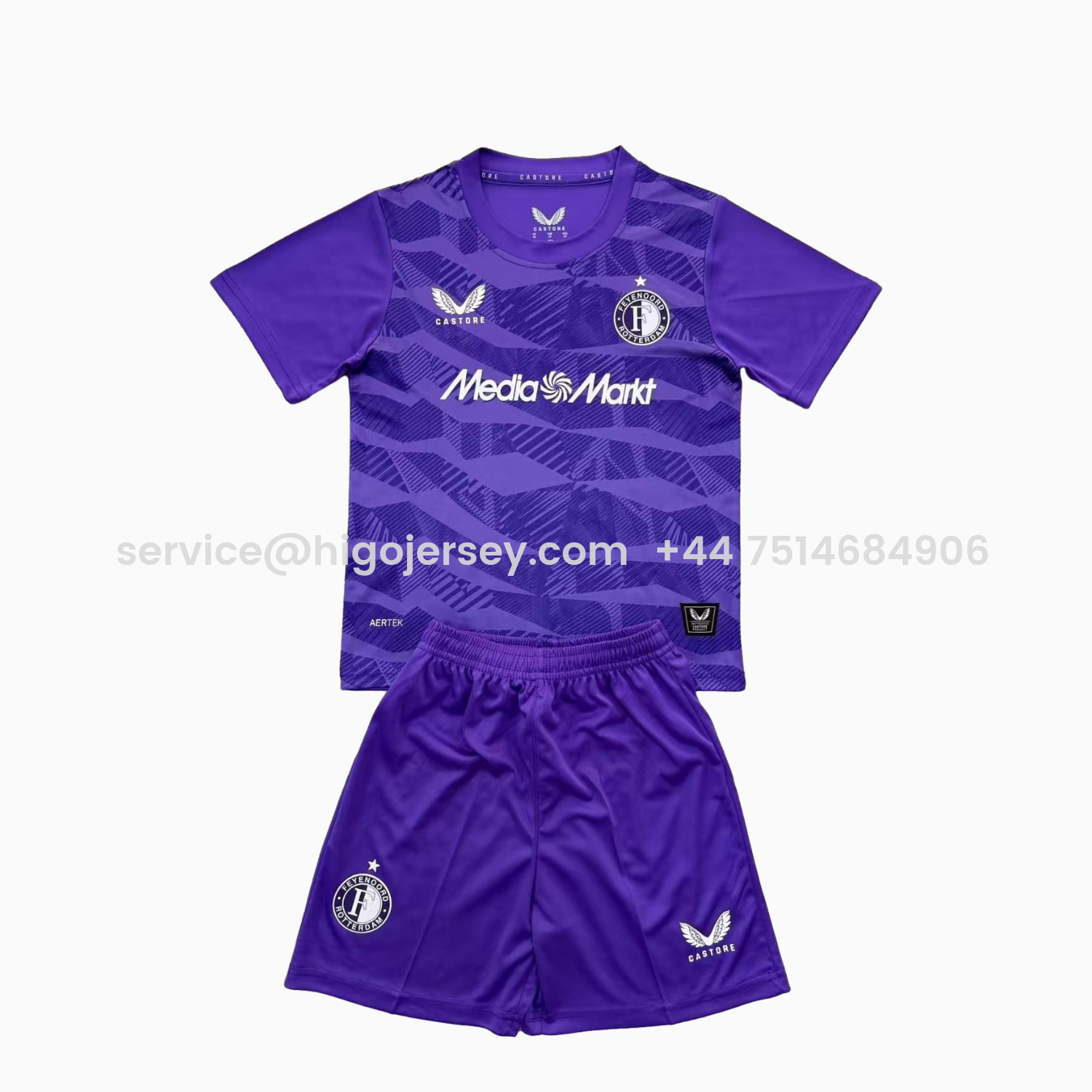 Higojerseys-Feyenoord 25-26 Purple Goalkeeper Men's Adult Jersey Set - Fans Version
