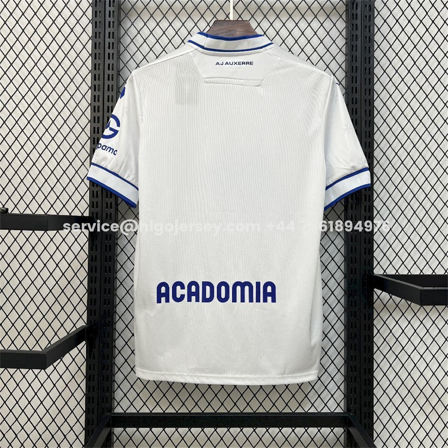 Higojerseys-Auxerre 25-26 Home Jersey - Fans Version