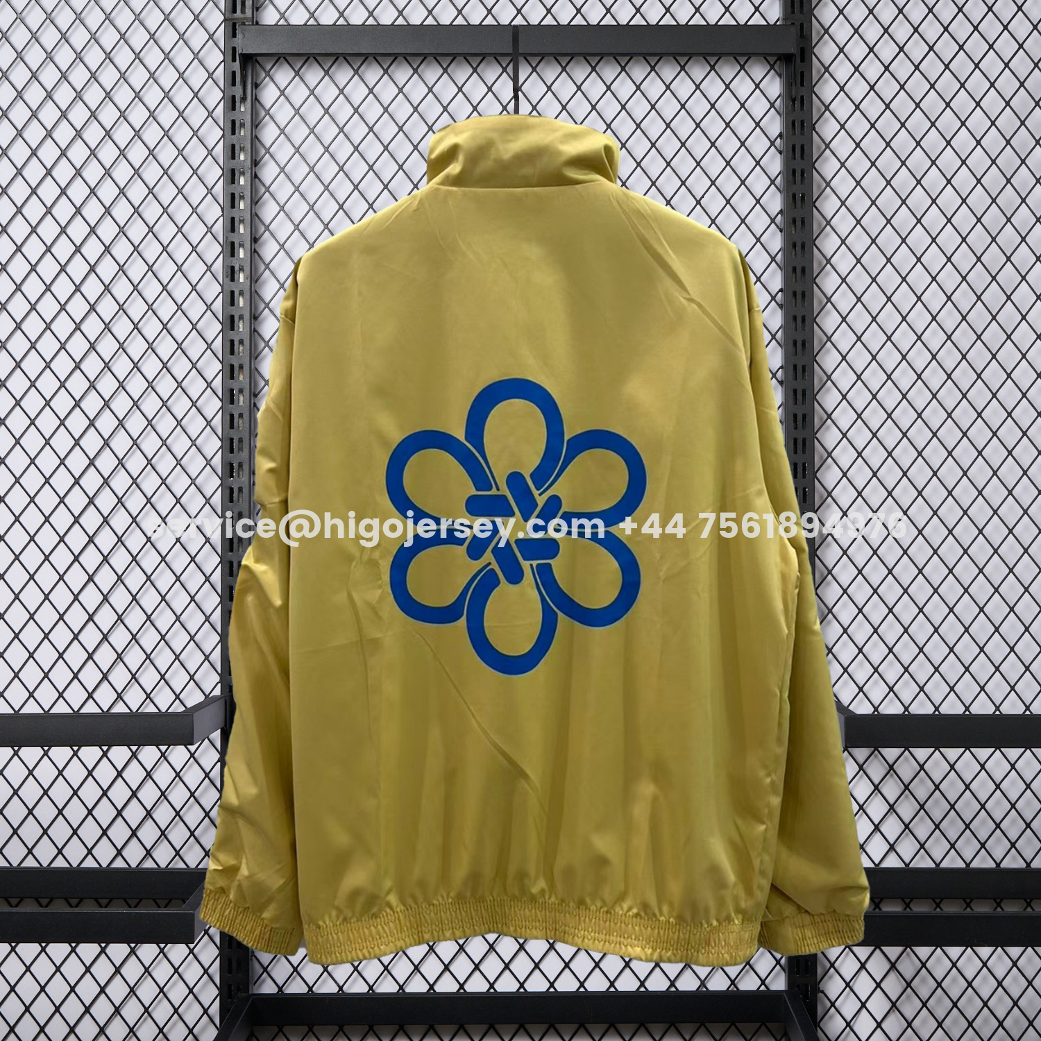 Higojerseys-Real Madrid 25-26 Cultural Story Chinese Lucky Double Sided Windbreaker Jacket - Blue