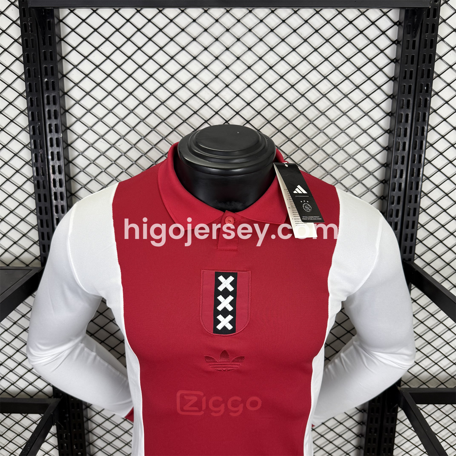 Higojerseys-Ajax 2025 125-Year Anniversary Long Sleeves Jersey - Player Version