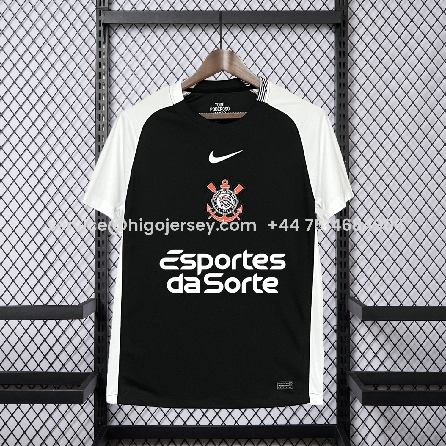 Higojerseys-Corinthians 25-26 Away Jersey - Fans Version