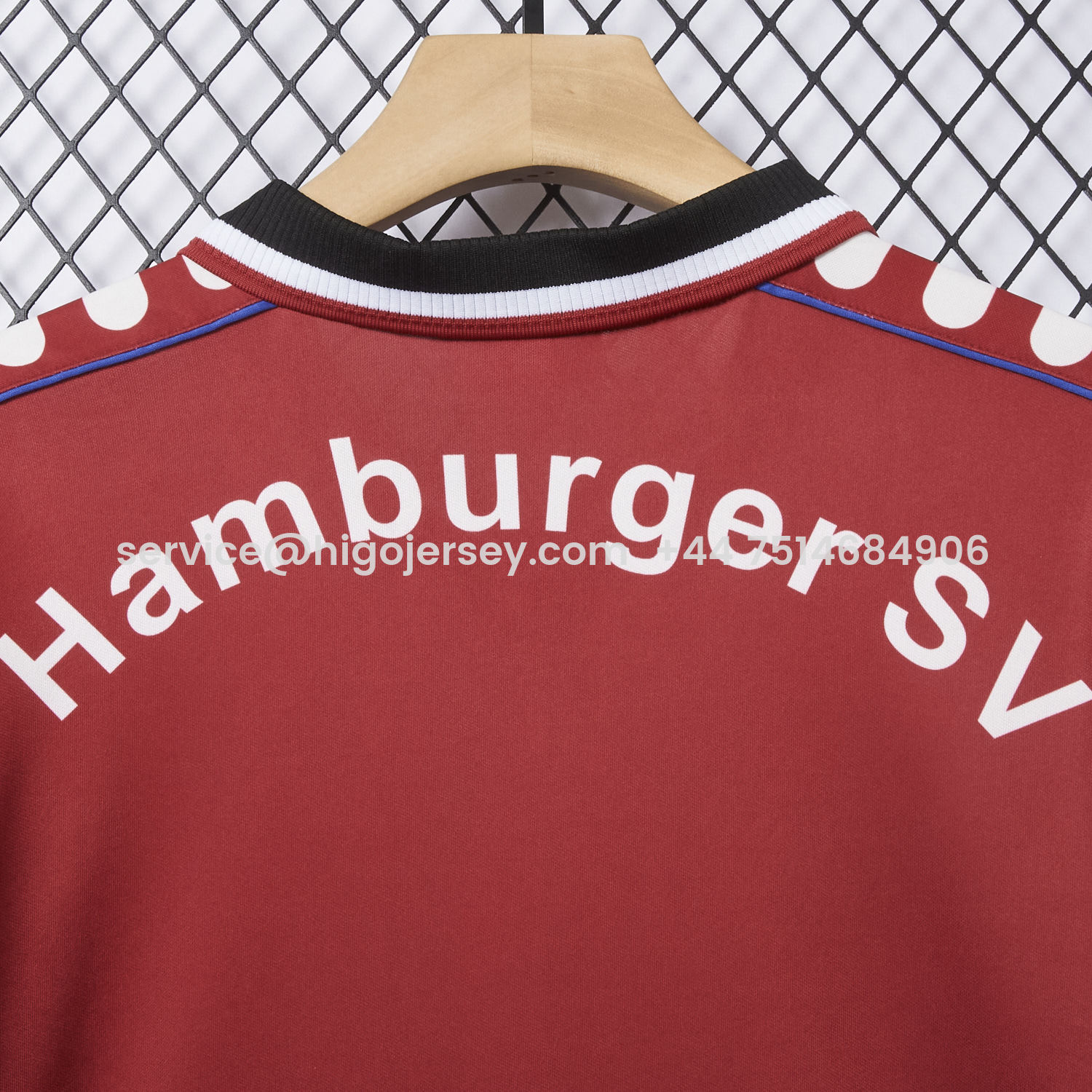 Higojerseys-Retro Hamburger SV 1999-00 Third Red Jersey
