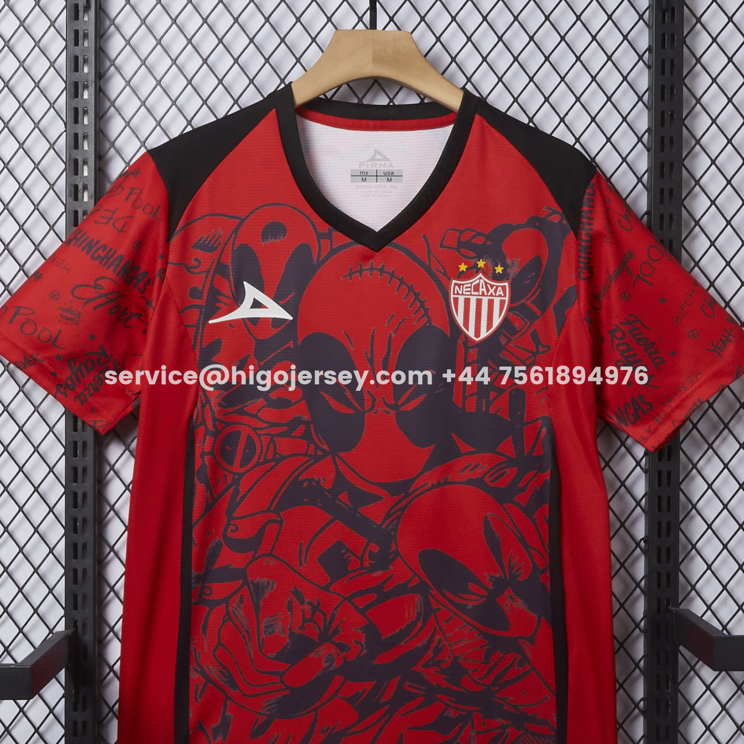 Higojerseys-Club Necaxa 25-26 Red Deadpool Special Jersey - Fans Version